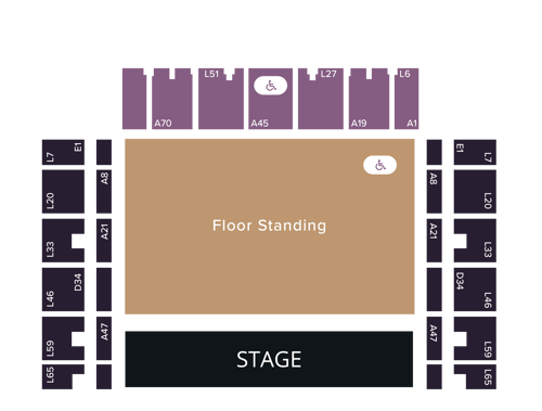 Brighton Centre Seating and Standing Plan